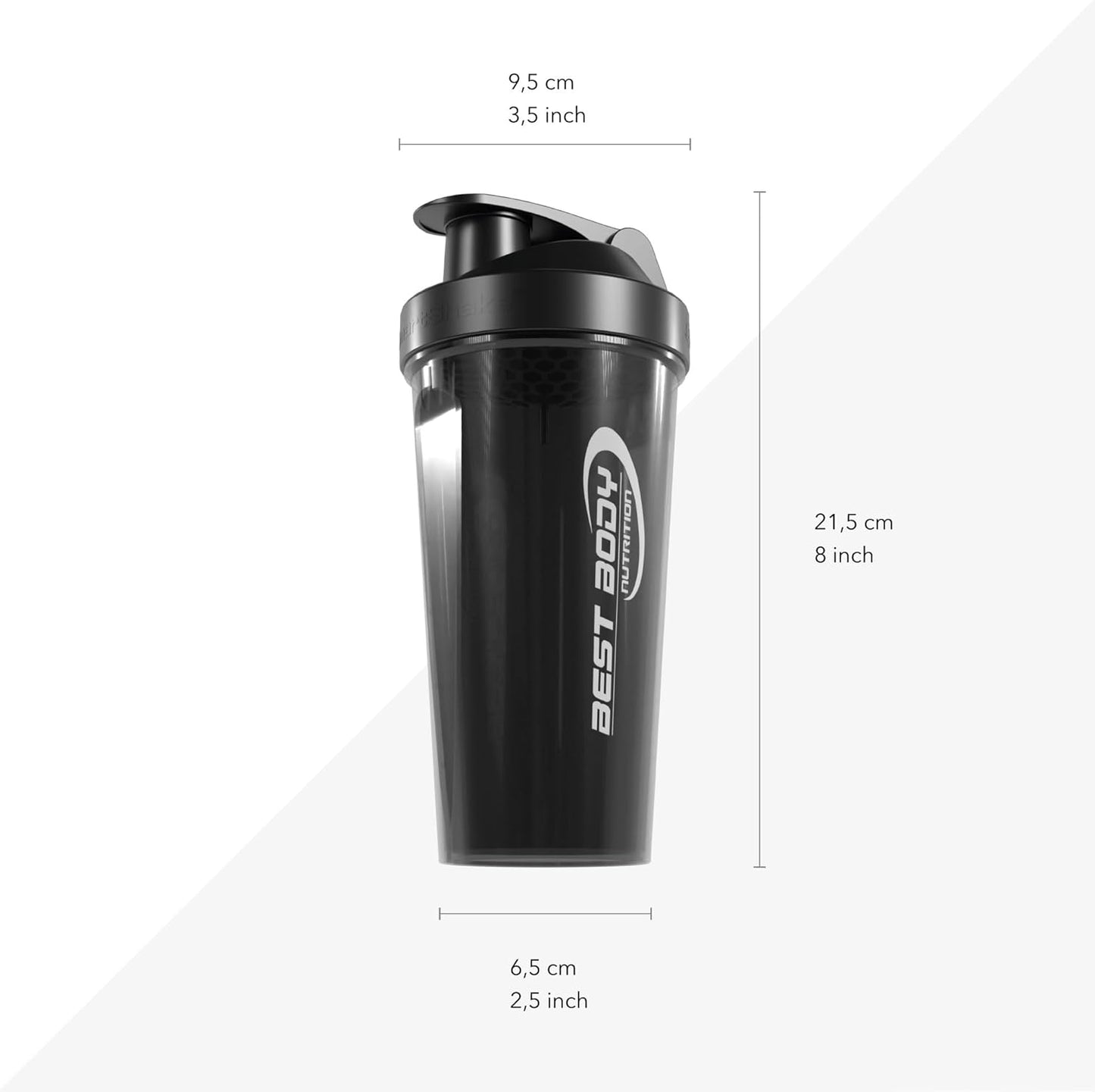 Best Body Nutrition - Eiweiß Shaker 700 Ml Schwarz