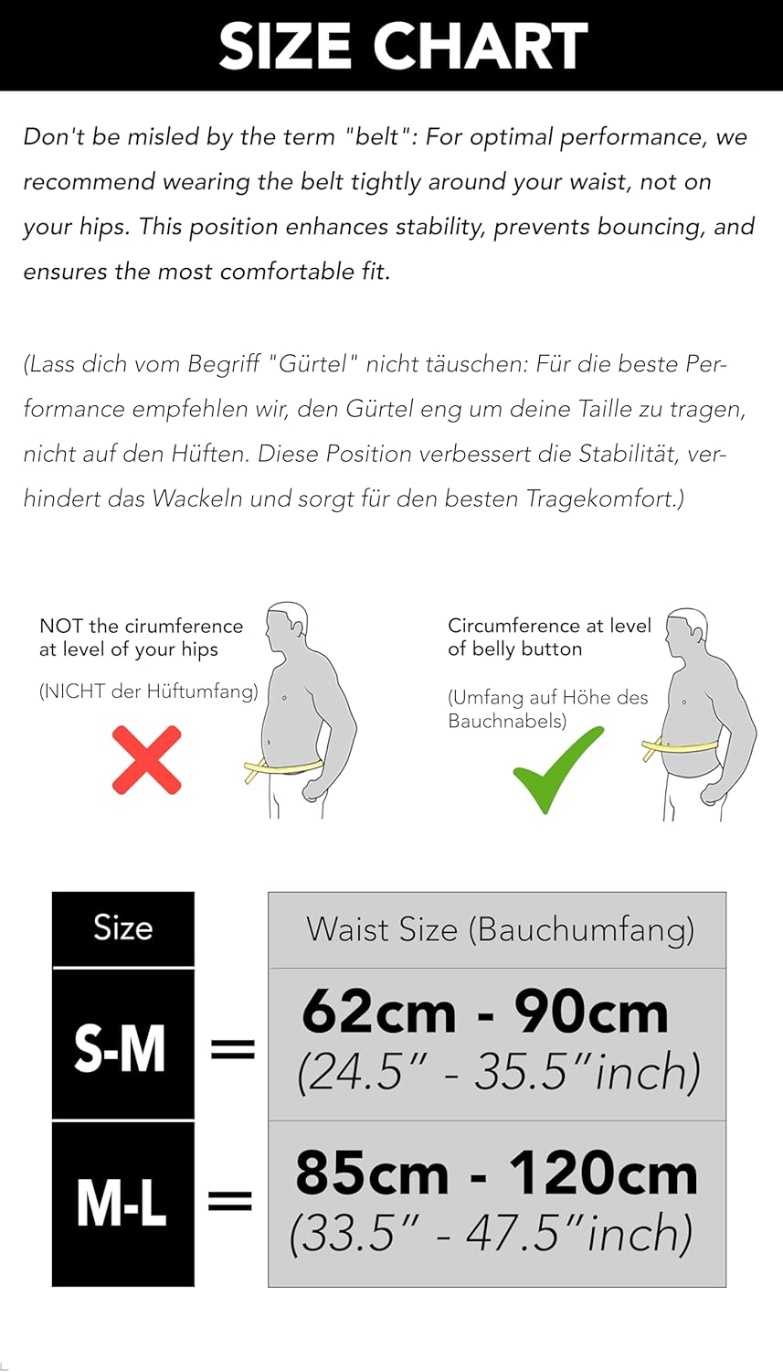 Fitgriff® Laufgürtel Für Handy - Lauftasche Jogging, Hüfttasche, Sportgürtel, Running Belt Zum Joggen, Laufen, Sport, Fitness - Passend Für Alle Smartphones