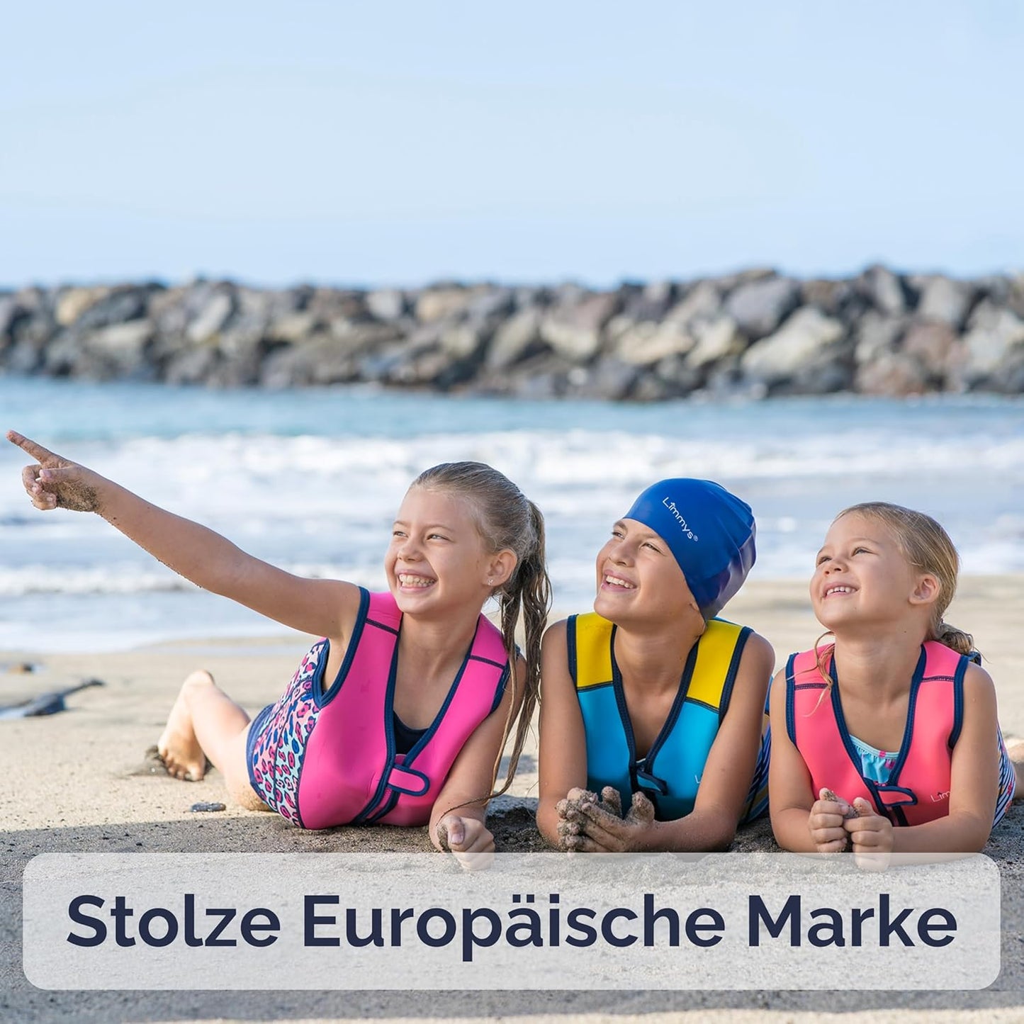 Limmys Premium Schwimmweste Für Kinder – Moderne Schwimmhilfe Für Jungen, Mädchen Und Kleinkinder – Mit Praktischer Tragetasche